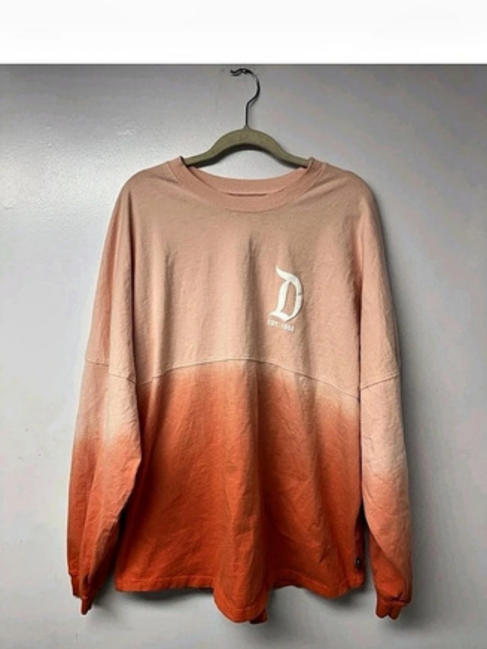 Disneyland Resort Coral Ombre Spirit Jersey Sweatshirt